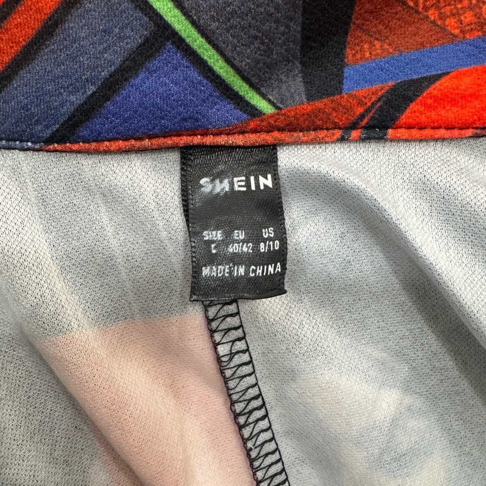 SHEIN Multicolor Abstract Women's Blazer - Picture 8 of 8